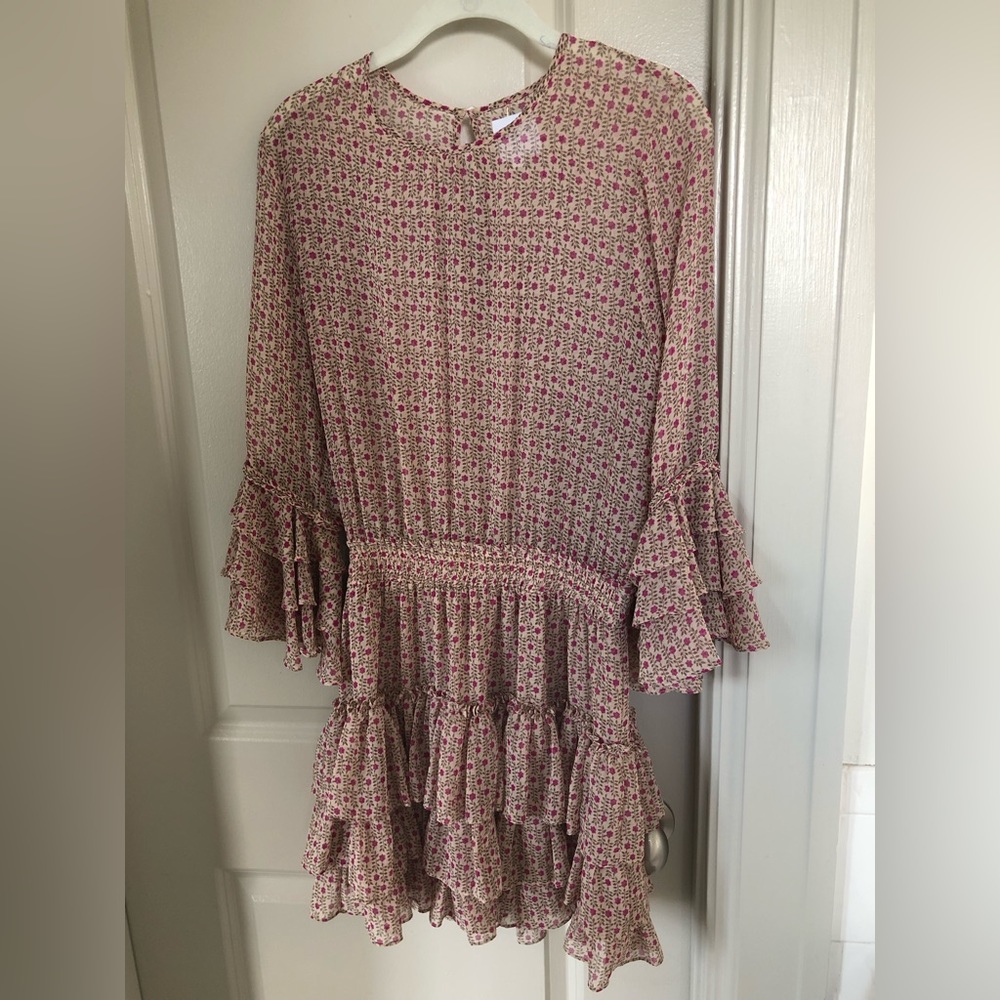 Misa Los Angeles Size Small Flutter Sleeve Dress
